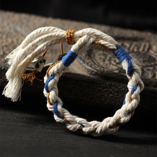 Buddha Gift Tibet Zakiram Goddess of Wealth Thangka Handmade Luck Bracelet