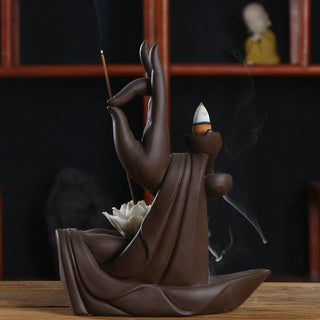 Buddha Gift Tibetan Lotus Blessing Incense Burner Decoration