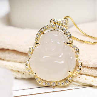 Buddha Gift Good Luck Laughing Buddha Necklace（测试）