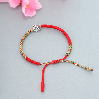 Buddha Gift Handmade Colorful King Kong Knot Buddha Serenity String Bracelet