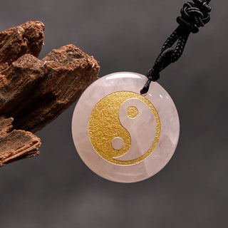 Buddha Gift Various Crystal Amethyst Tiger Eye Green Aventurine Yin Yang Spiritual Necklace Pendant