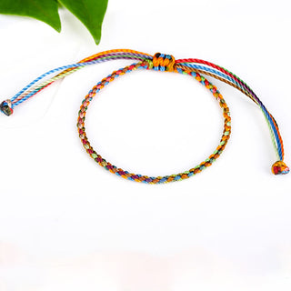 Buddha Gift "May all your wishes come true" Lucky Multicolored Bracelet