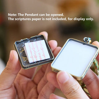 Buddha Gift Tibetan Zakiram Goddess of Wealth Past And Present Ghau Prayer Box Necklace Pendant