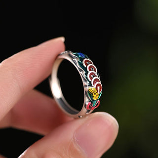 Buddha Gift Feng Shui Five Emperor Coins Wealth Ring