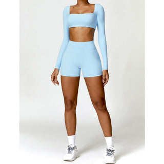 Buddha Gift Gym Sports Yoga Backless Bra Crop Tank Top Shorts