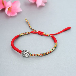 Buddha Gift Handmade Colorful King Kong Knot Buddha Serenity String Bracelet