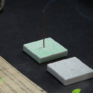 Buddha Gift Mini Auspicious Clouds Design Healing Stick Ceramic Small Incense Burner Decoration