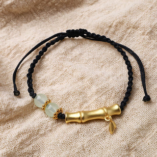 Buddha Gift Bamboo Design Luck Strength Braided Bracelet