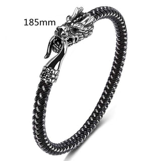 Buddha Gift Dragon Titanium Steel Protection Luck Bracelet