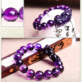 Buddha Gift Feng Shui Amethyst Fortune Wealth Bracelet