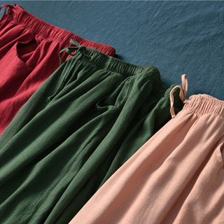 Buddha Gift Plain Wide Leg Pants Dance Women's Yoga Pants With Pockets