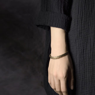 Buddha Gift Simple Design Copper Wealth Cuff Bracelet