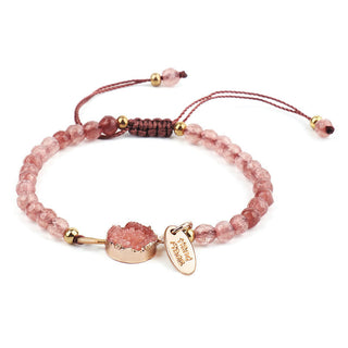 Buddha Gift Natural Crystal Charm Lucky Healing Bracelet
