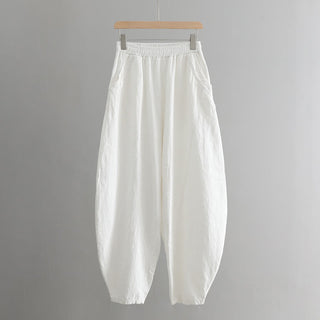 Buddha Gift Solid Color Loose Yoga Harem Pants With Pockets