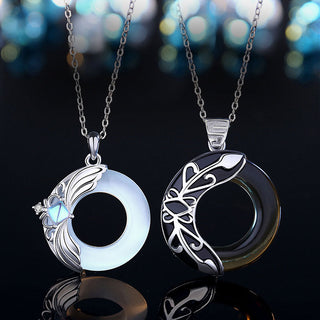 Buddha Gift Love Wings Copper Luck Healing Necklace Pendant