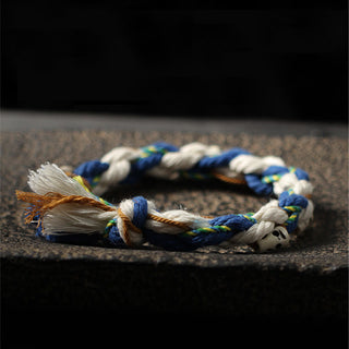 Buddha Gift Tibetan Zakiram Goddess of Wealth Bead Engraved Handmade Luck Bracelet