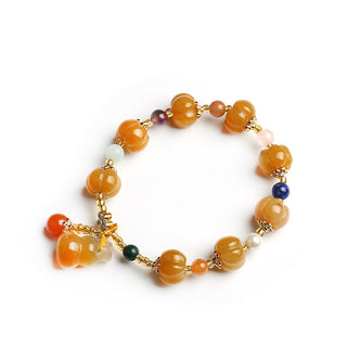 Buddha Gift Golden Silk Jade Pixiu Wealth Bracelet