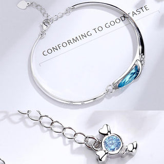 Buddha Gift 925 Silver Plated Copper 12 Constellations of the Zodiac Charm Bracelet