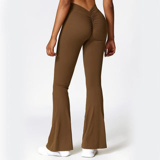 Buddha Gift High Waist Breathable Flare Pants For Sports Fitness Yoga