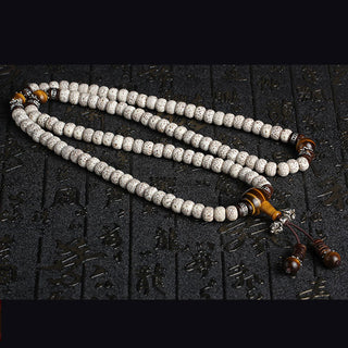 Buddha Gift Handmade Tibetan Tiger Eye Bodhi Seed Peace Bracelet