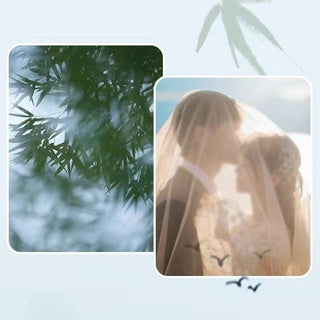 Buddha Gift Bamboo Design Copper Luck Couple Necklace Pendant