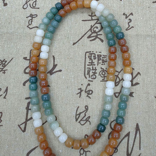 Buddha Gift 108 Mala Beads Gradient Bodhi Seed Green Tara Buddha Engraved Peace Harmony Bracelet