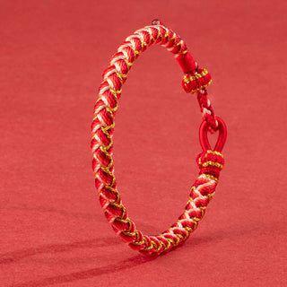 Buddha Gift Handmade Year Of The Dragon Scale Protection Rope Bracelet