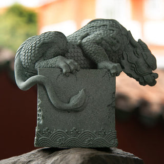 Buddha Gift Feng Shui Standing Sitting Dragon Success Luck Home Decoration