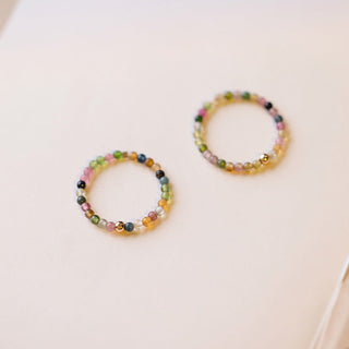 Buddha Gift Natural Tourmaline Positive Love Ring