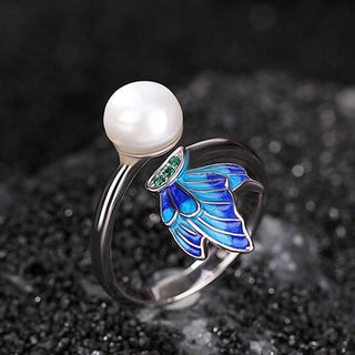 Buddha Gift 925 Sterling Silver Pearl Butterfly Healing Necklace Pendant Earrings Ring
