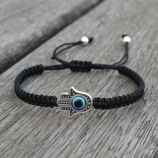 Buddha Gift Handmade Hamsa Symbol Protection Luck String Bracelet
