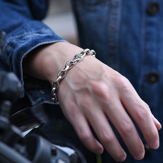 Buddha Gift 925 Sterling Silver Six True Words Wisdom Calm Bracelet