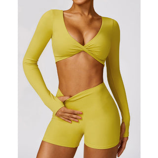 Buddha Gift Gym Sports Yoga Backless Bra Crop Tank Top Breathable Shorts