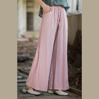 Buddha Gift Plain Wide Leg Pants Dance Women's Yoga Pants With Pockets