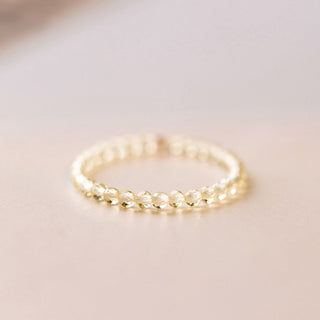 Buddha Gift Natural Citrine Happiness Prosperity Ring