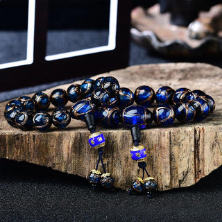 Buddha Gift Tibetan Dragon Vein Agate Healing Bracelet