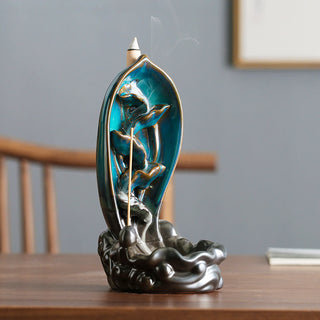 Buddha Gift Waterfall Incense Burner Backflow Incense Holder