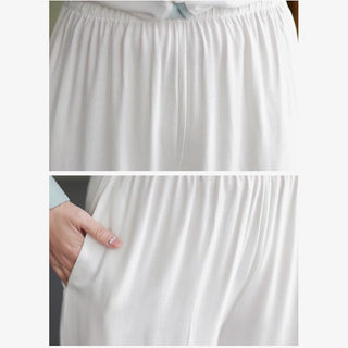 Buddha Gift 2Pcs Tang Suit Long Sleeve Shirt Top Pants Meditation Zen Tai Chi Cotton Linen Clothing Women's Set