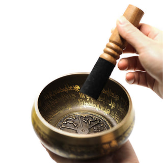 Buddha Gift Tibetan Meditation Sound Bowl Handcrafted for Healing and Mindfulness Singing Bowl Set