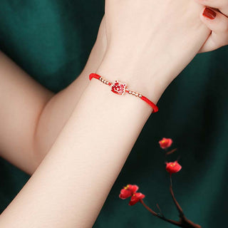 Buddha Gift 12 Chinese Zodiac Lucky Red String Bracelet