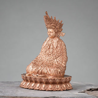 Buddha Gift Shakyamuni Figurine Compassion Handmade Copper Statue Decoration
