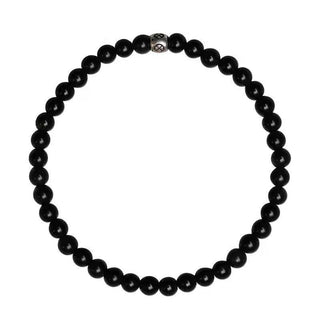 Buddha Gift Natural Black Obsidian Smoky Quartz Purification Strength Bracelet
