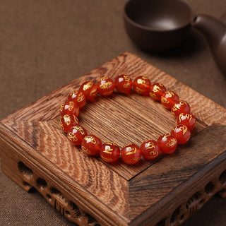 Buddha Gift Tibet White Crystal Black Onyx Om Mani Padme Hum Meditation Bracelet