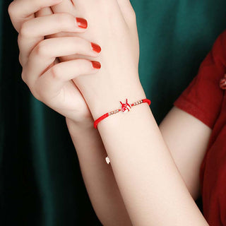 Buddha Gift 12 Chinese Zodiac Lucky Red String Bracelet