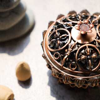 Buddha Gift Tibetan Lotus Shaped Purify Incense Burner