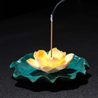 Buddha Gift Tibetan Lotus Blessing Incense Burner Decoration