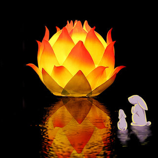 Buddha Gift DIY Lotus Flower Dragon Lantern Tassel Lamp Decoration
