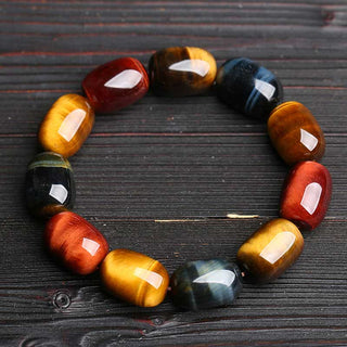 Buddha Gift Natural Tiger Eye Healing Protection Bracelet