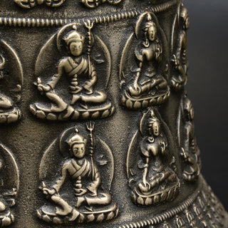 Buddha Gift Tibetan Engraved Buddha Dragon Wind Chime Bell Copper Luck Wall Hanging Decoration