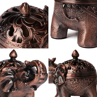 Buddha Gift Elephant Alloy Incense Holder Home Decoration Incense Burner